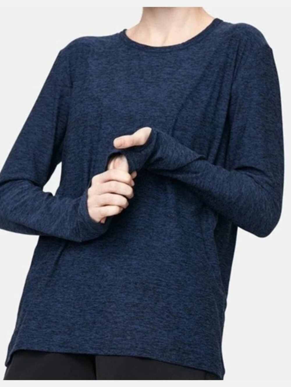 Outdoor Voices Cloudknit Long Sleeve Navy Blue Size Large